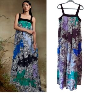 New Anthropologie ATSU Printed Maxi Dress, Size Large